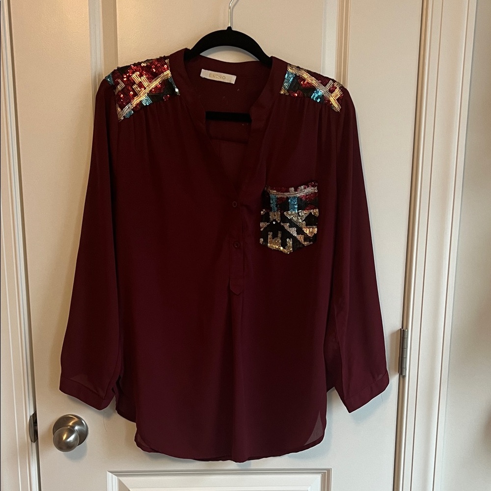 Sequined blouse